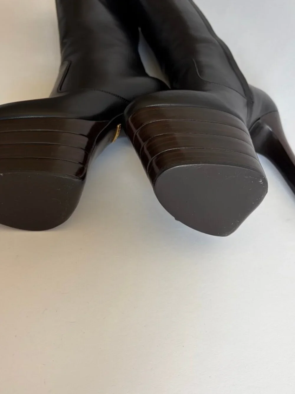 GUCCI ANGEL PLATFORM LEATHER KNEE HIGH BOOTS NEW - Picture 10 of 13